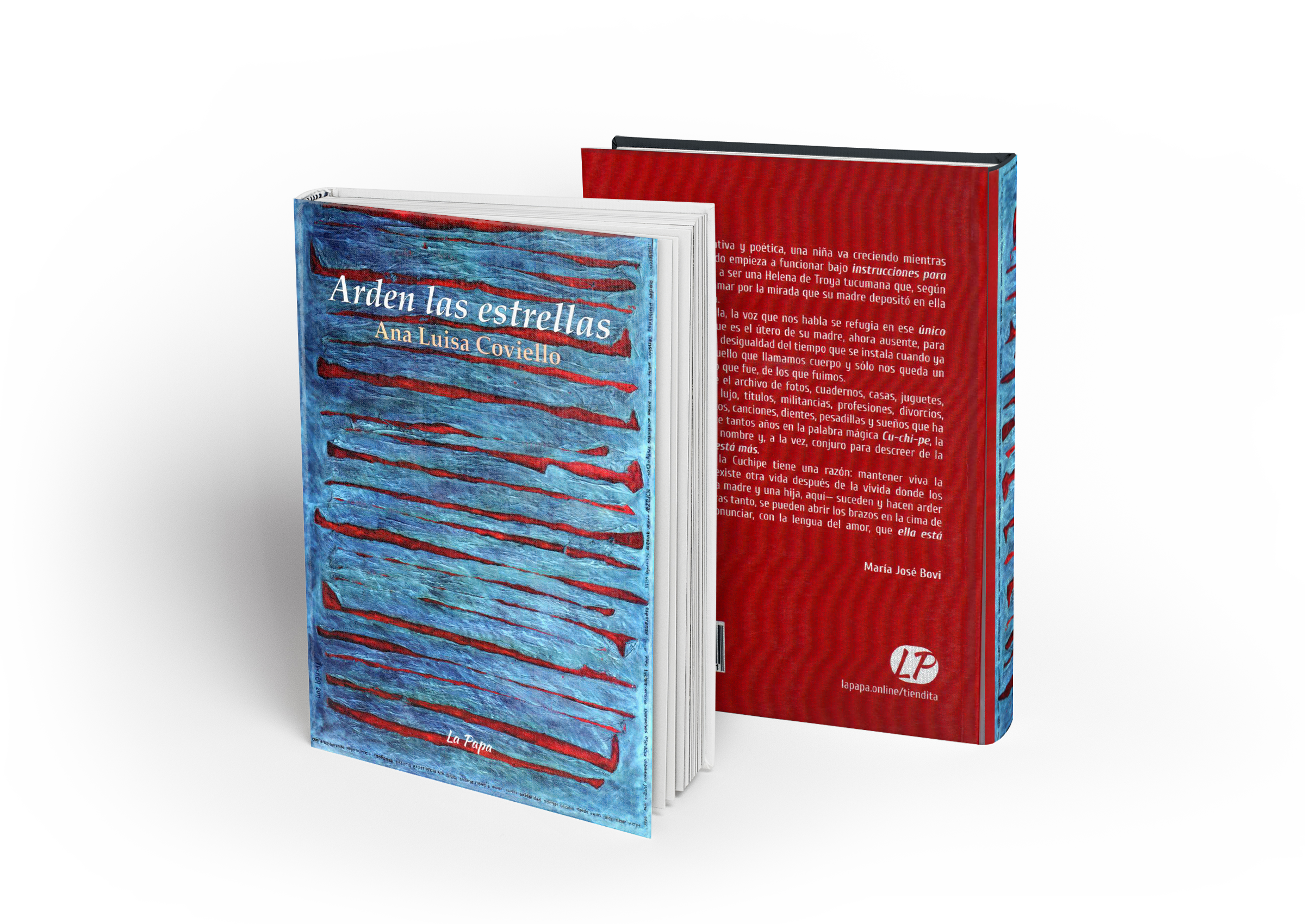 Portada del libro Arden las estrellas de Ana Luisa Coviello